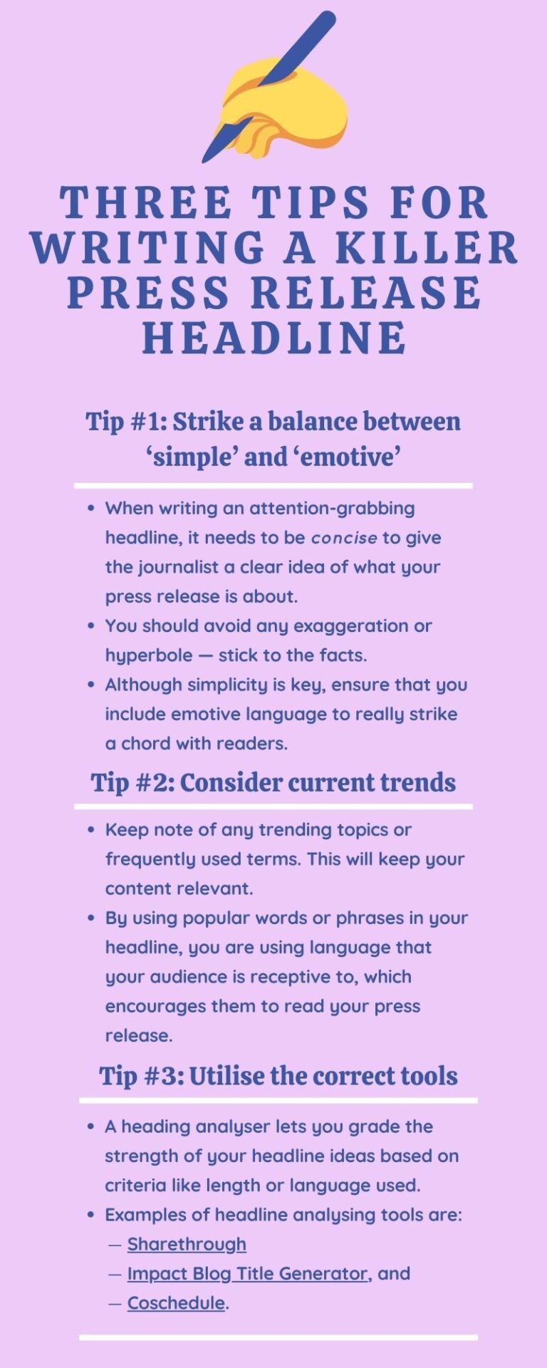 10 Tips for Writing Effective Press Releases